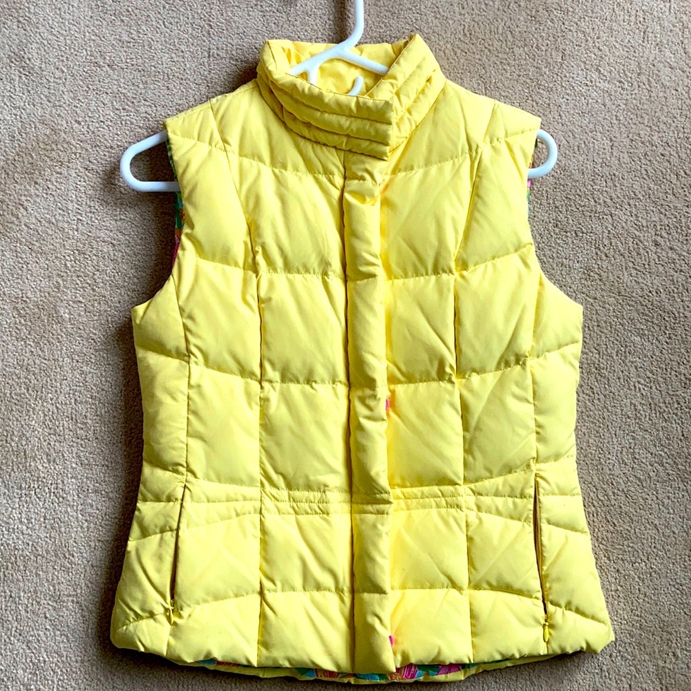 Lilly Pulitzer Print Lined Vest